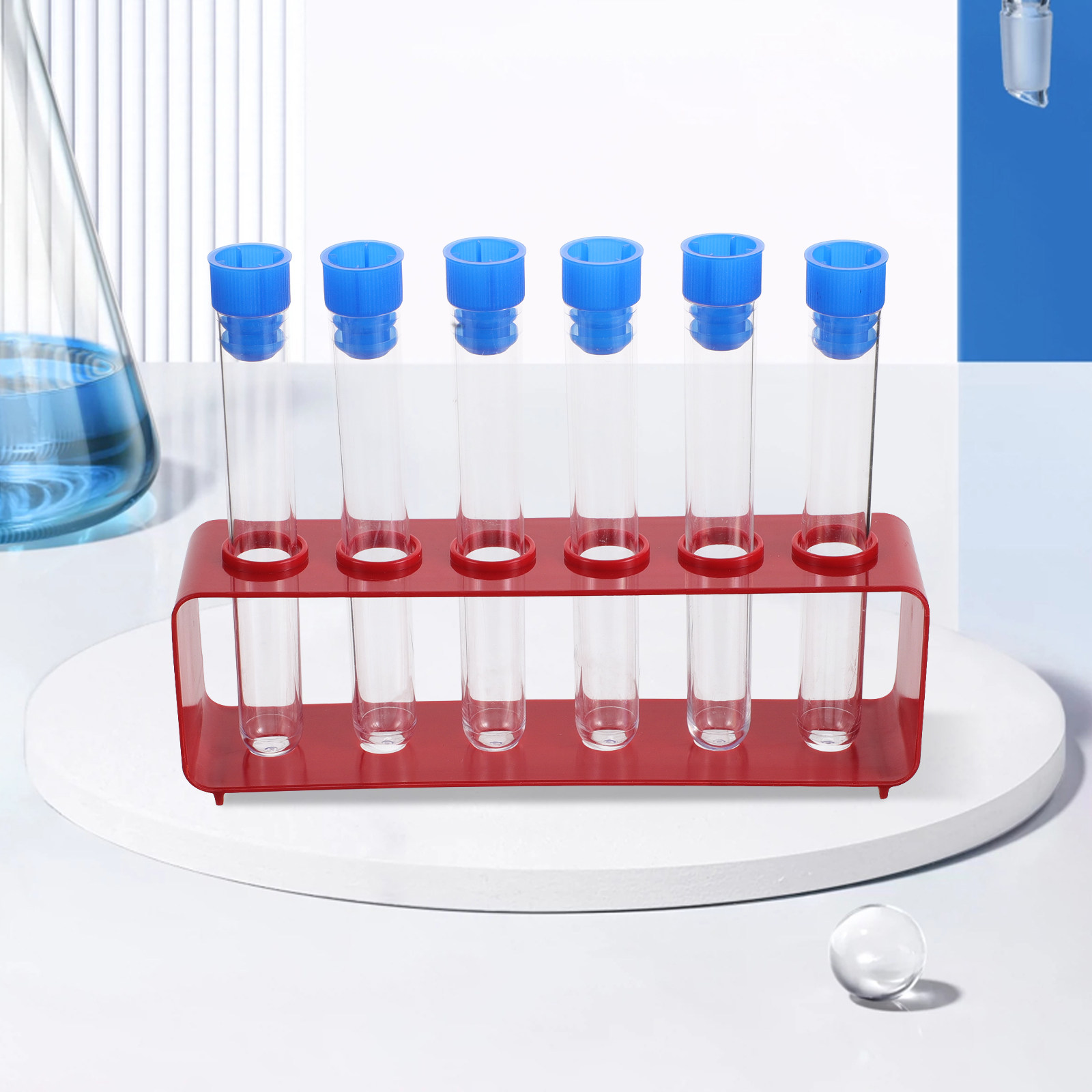 Chemistry Set Beginner - Набор из 10 прозрачных пластиковых пробирок