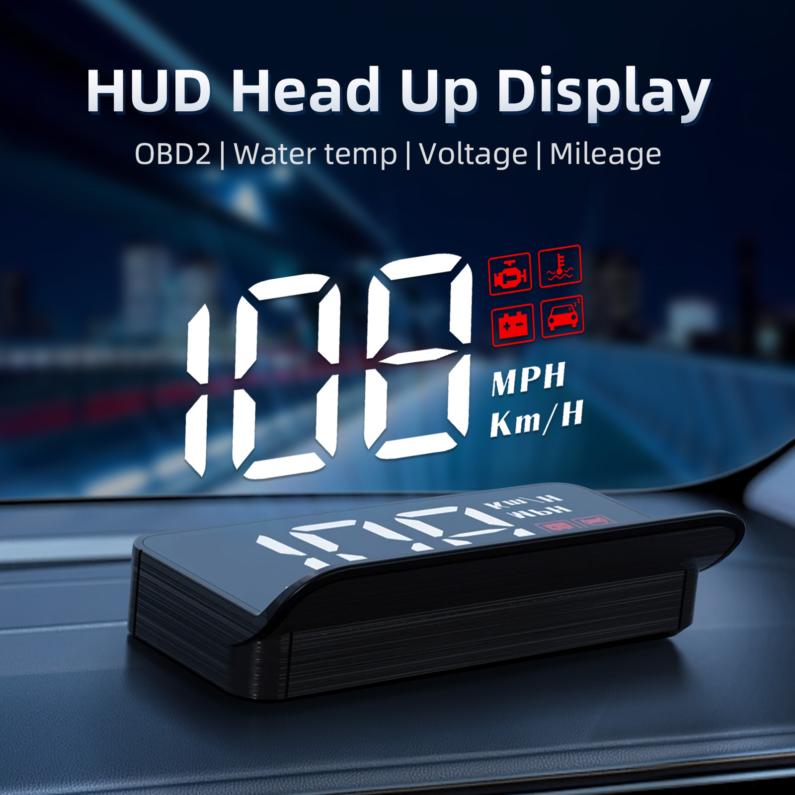 Anemometer Wind Speed - M3 HUD Obd2 Проекционный дисплей Цифровой
