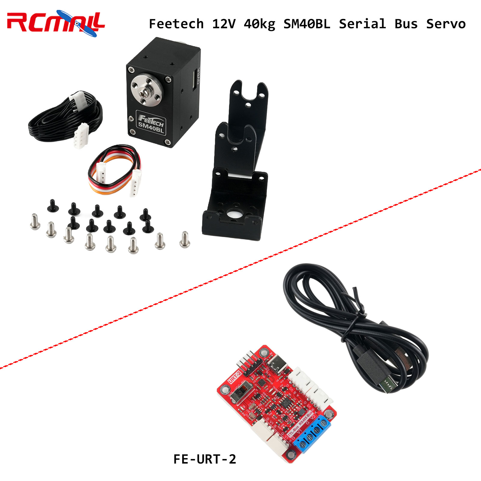 Robot Arm Motor - Сервопривод Feetech 12В 40кг SM40BL с