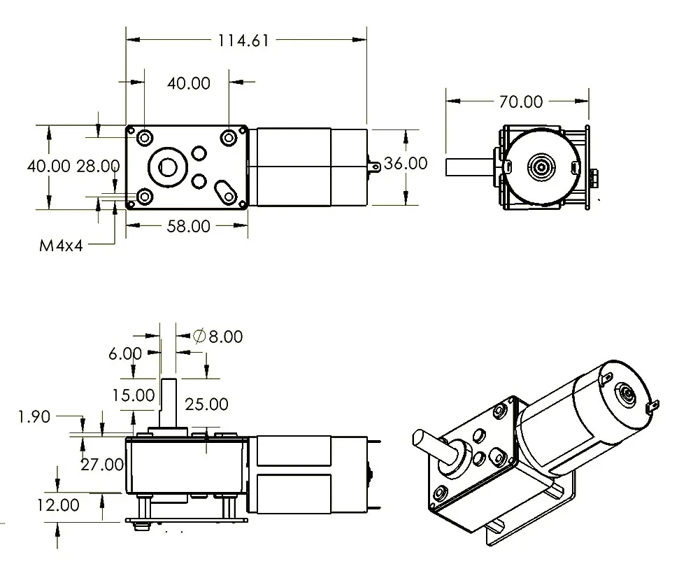 ASMC-LQ ASME-SQ 60/70/120 кг С – обзор и цена Robot Arm Motor
